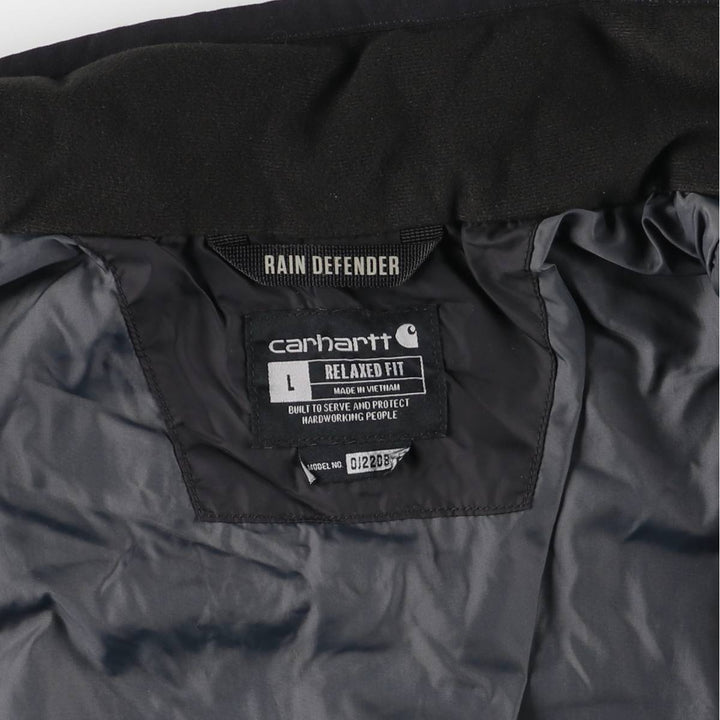 Carhartt Relaxed Fit Rain Defender Padded Puffer Jacket, Men's Size L Nylon black type Vintage Second Hand