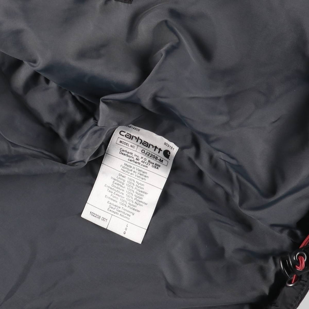 Carhartt Relaxed Fit Rain Defender Padded Puffer Jacket, Men's Size L Nylon black type Vintage Second Hand