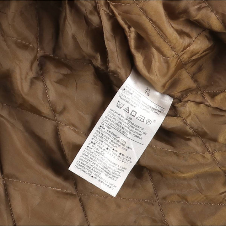 Banana Republic Men's Padded Puffer Jacket, Size XL polyester brown type Vintage Second Hand