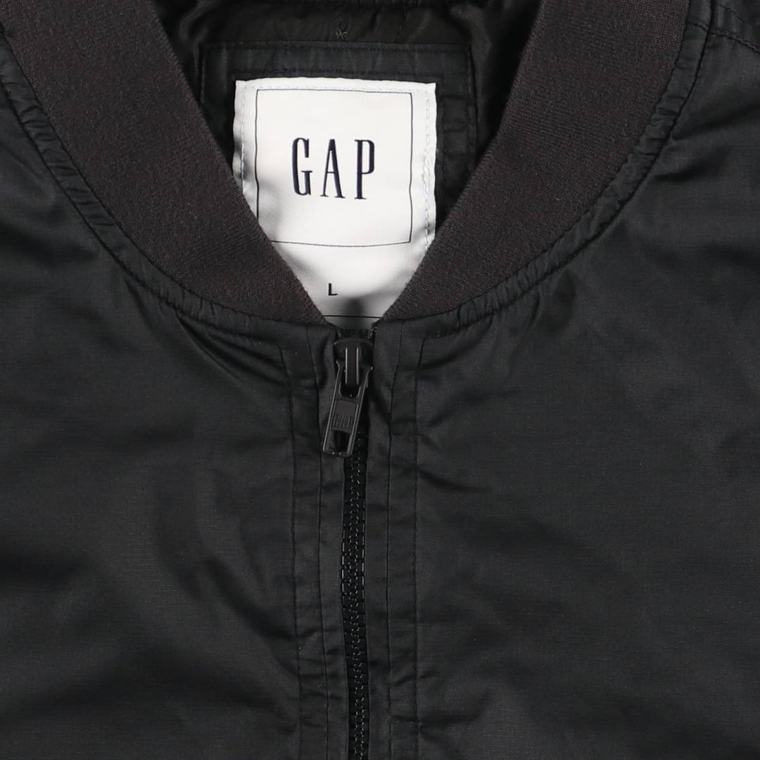 GAP Men's Padded Puffer Jacket (Size L) polyester black type Vintage Second Hand