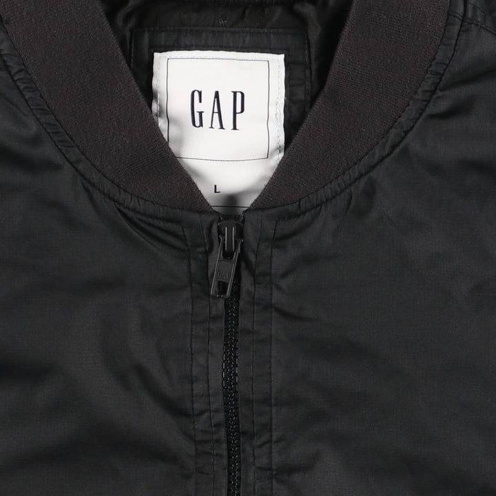 GAP Men's Padded Puffer Jacket (Size L) polyester black type Vintage Second Hand