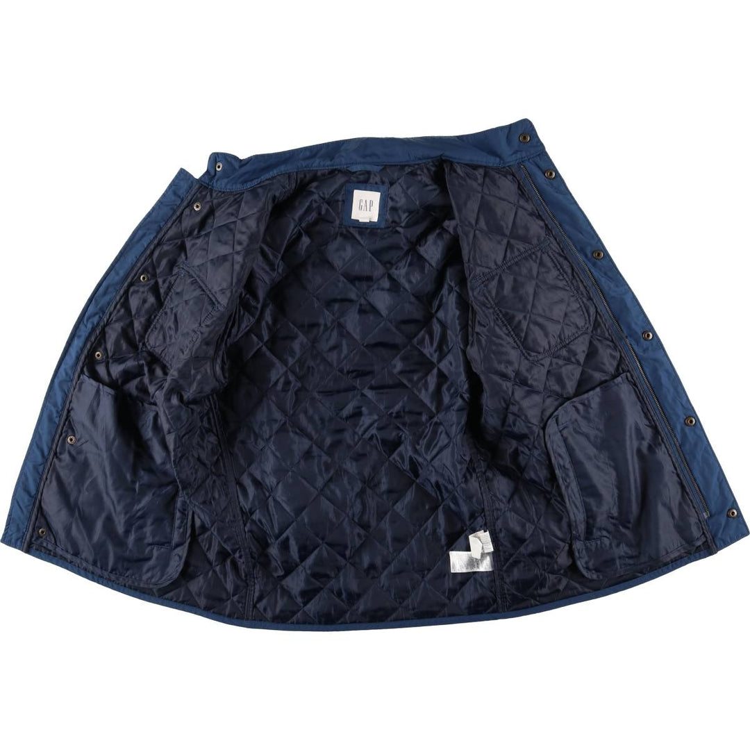 GAP Quilted Puffer Jacket, Men's Size M polyester Navy blue Vintage Second Hand