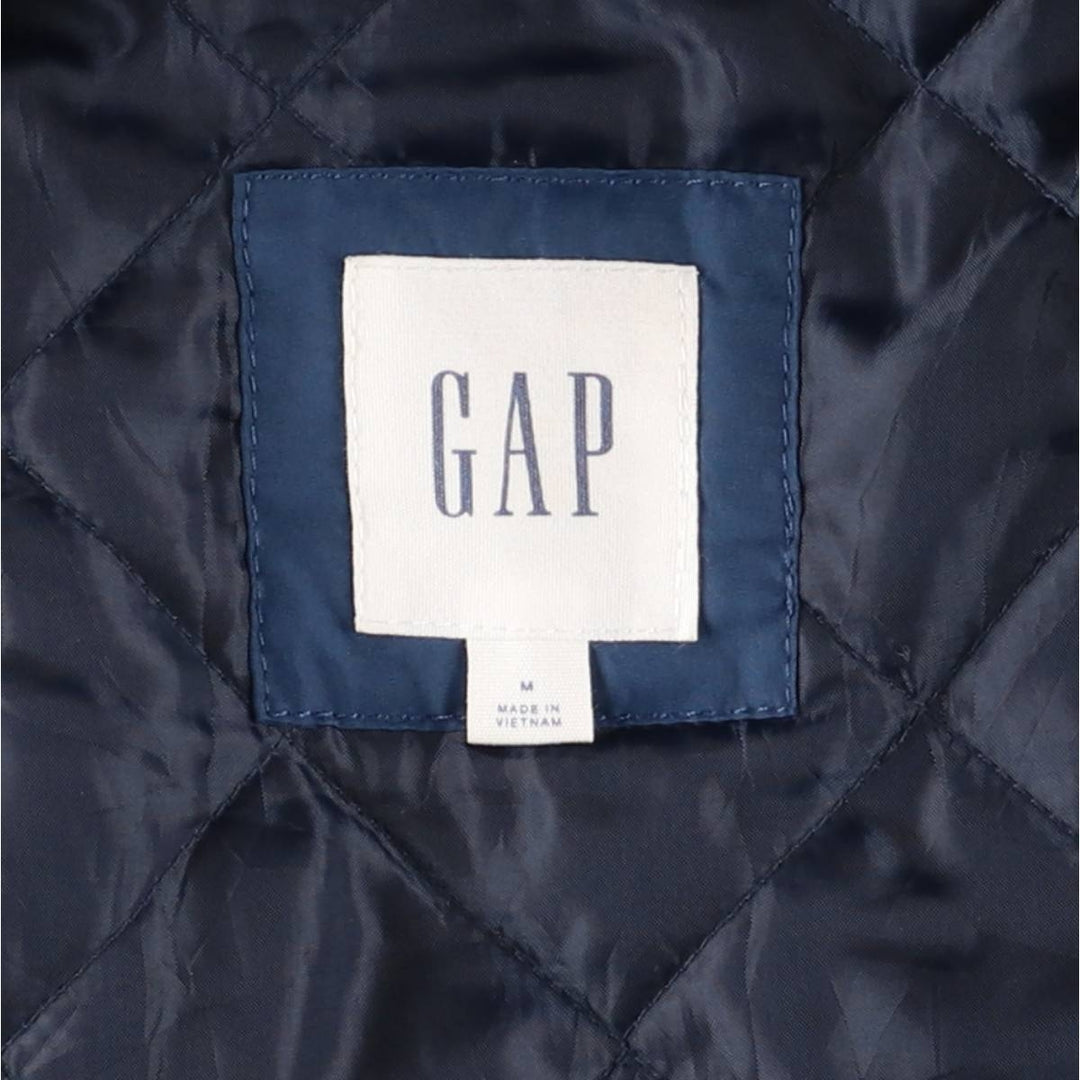 GAP Quilted Puffer Jacket, Men's Size M polyester Navy blue Vintage Second Hand