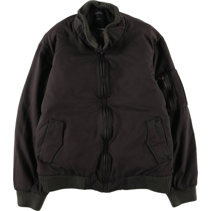 Calvin Klein Ripstop Padded Puffer Jacket, Men's Size L polyester black type Vintage Second Hand