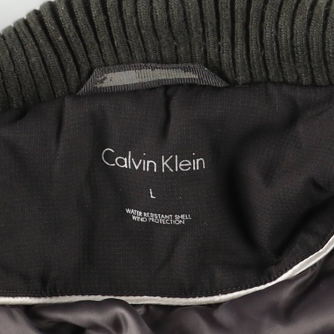 Calvin Klein Ripstop Padded Puffer Jacket, Men's Size L polyester black type Vintage Second Hand