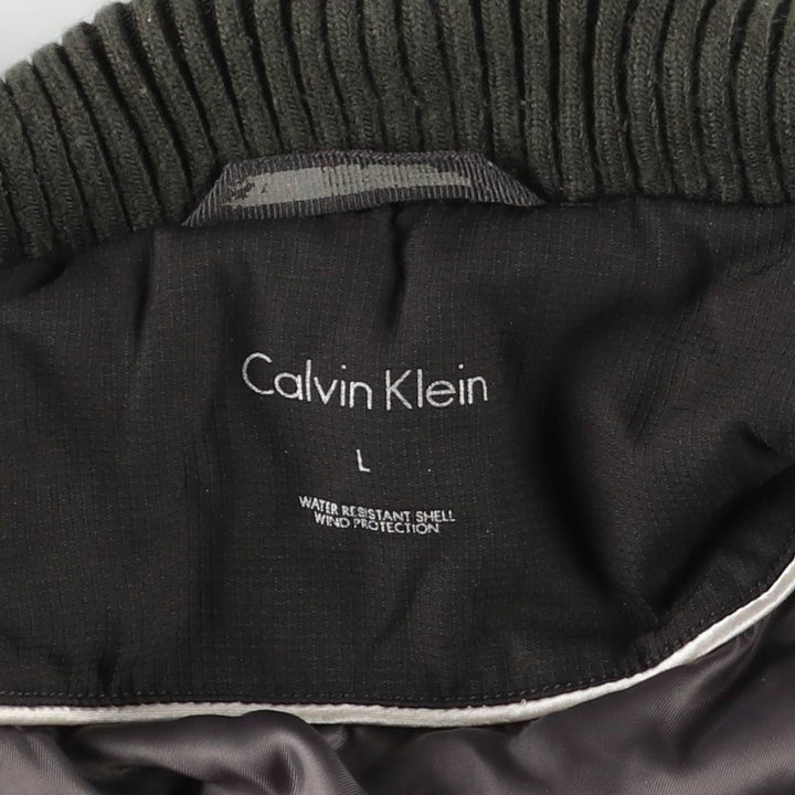 Calvin Klein Ripstop Padded Puffer Jacket, Men's Size L polyester black type Vintage Second Hand