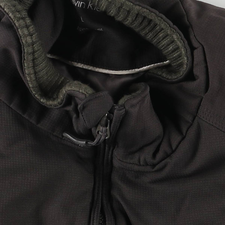 Calvin Klein Ripstop Padded Puffer Jacket, Men's Size L polyester black type Vintage Second Hand