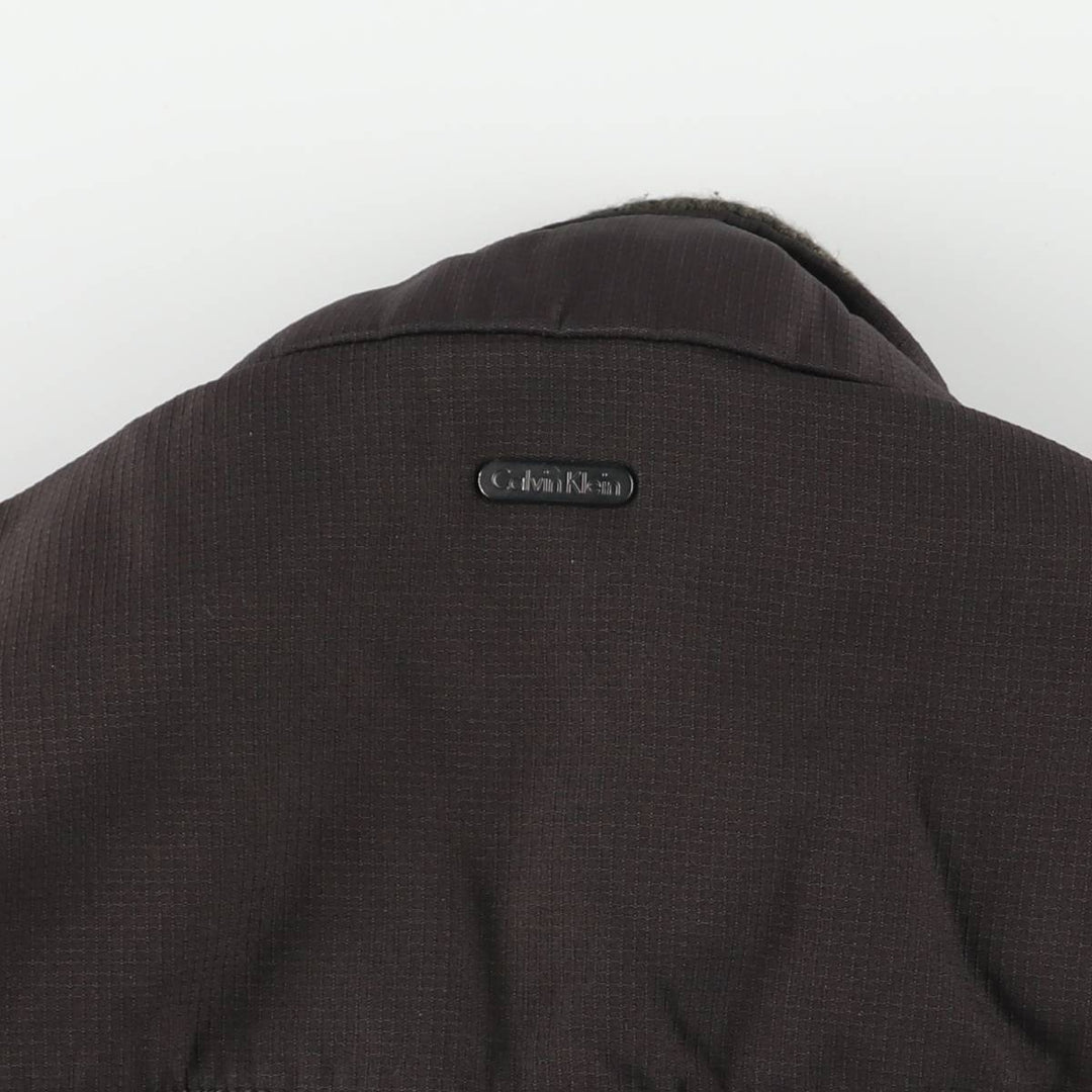 Calvin Klein Ripstop Padded Puffer Jacket, Men's Size L polyester black type Vintage Second Hand