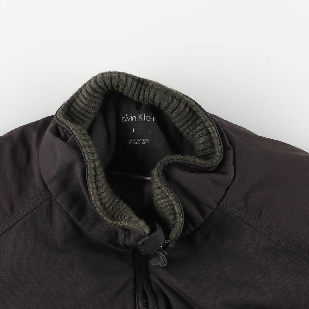 Calvin Klein Ripstop Padded Puffer Jacket, Men's Size L polyester black type Vintage Second Hand