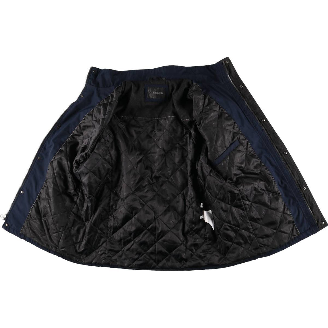 Calvin Klein padded puffer jacket, men's size XL polyester Navy blue Vintage Second Hand