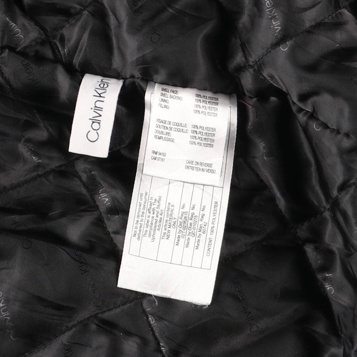 Calvin Klein padded puffer jacket, men's size XL polyester Navy blue Vintage Second Hand