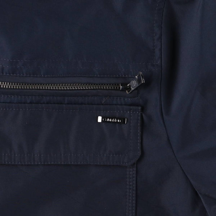 Calvin Klein padded puffer jacket, men's size XL polyester Navy blue Vintage Second Hand