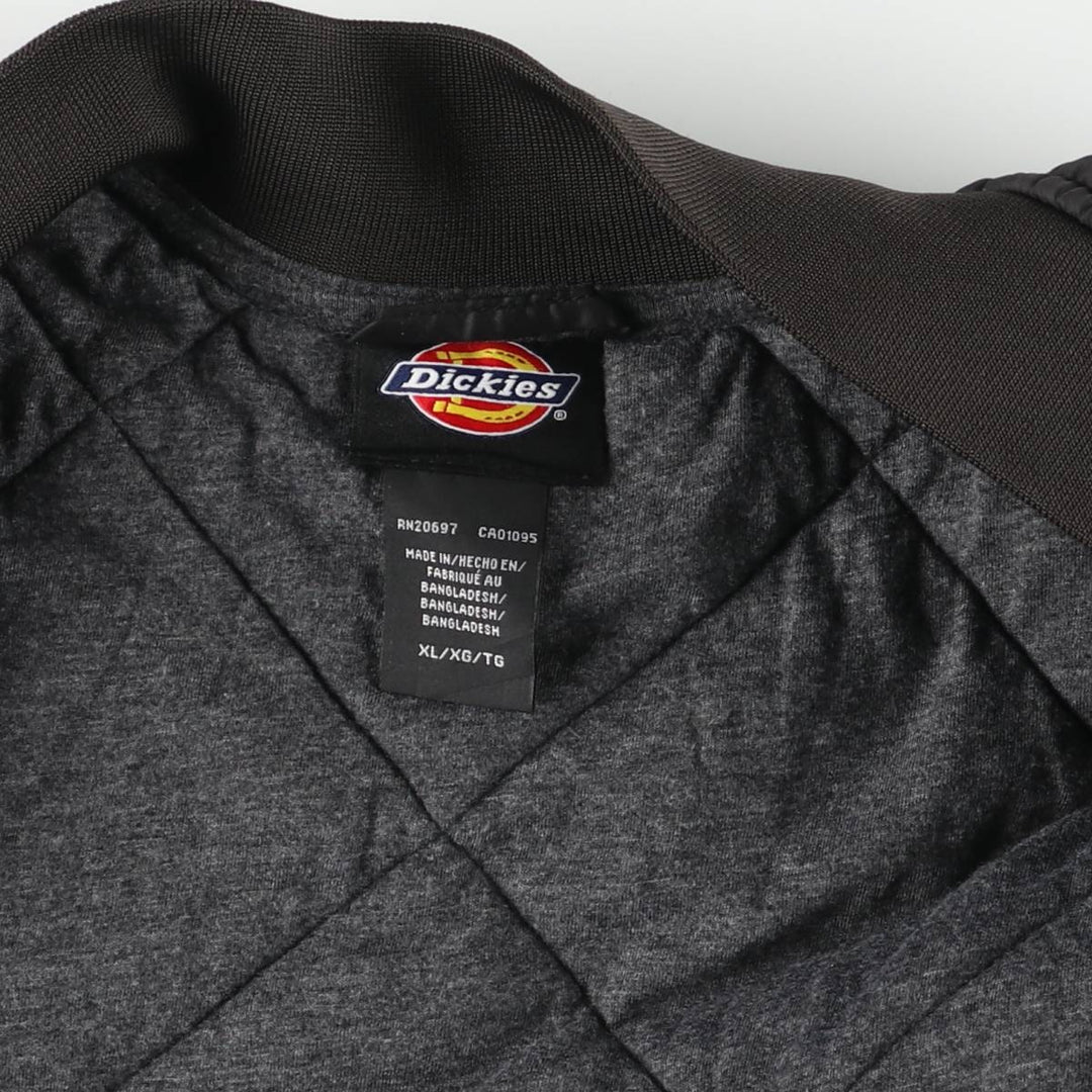 Dickies Quilted Puffer Jacket, Men's Size XL Nylon black type Vintage Second Hand