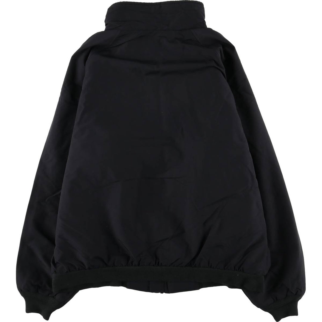 LANDS' END WINDCHECK Men's Padded Puffer Jacket, Size L Nylon black type Vintage Second Hand