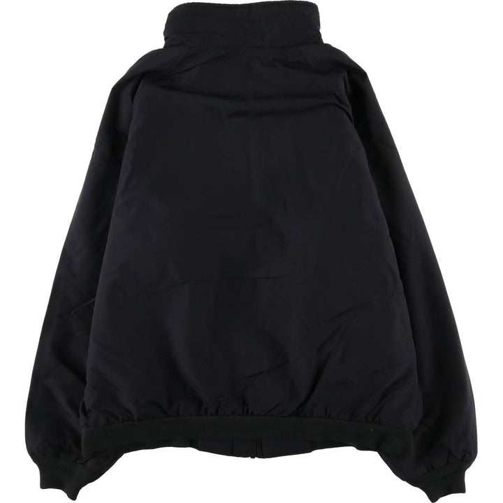 LANDS' END WINDCHECK Men's Padded Puffer Jacket, Size L Nylon black type Vintage Second Hand