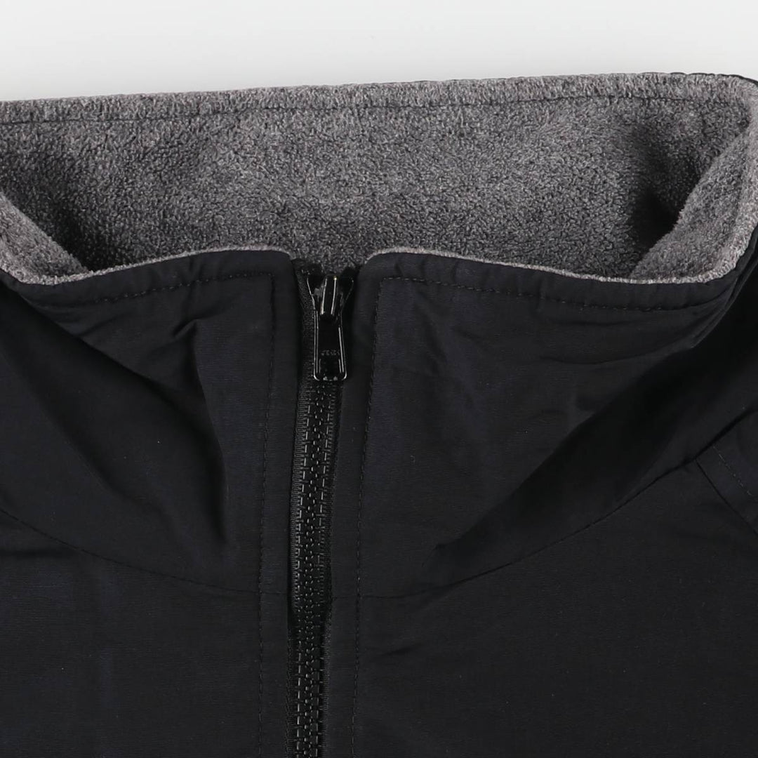 LANDS' END WINDCHECK Men's Padded Puffer Jacket, Size L Nylon black type Vintage Second Hand