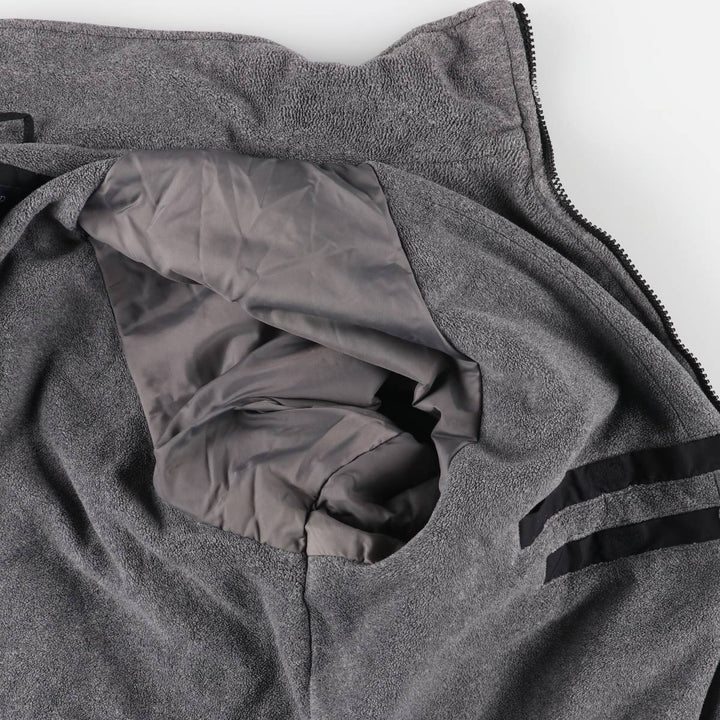 LANDS' END WINDCHECK Men's Padded Puffer Jacket, Size L Nylon black type Vintage Second Hand