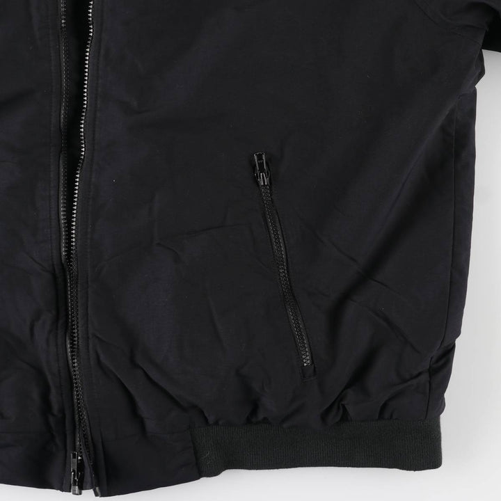 LANDS' END WINDCHECK Men's Padded Puffer Jacket, Size L Nylon black type Vintage Second Hand