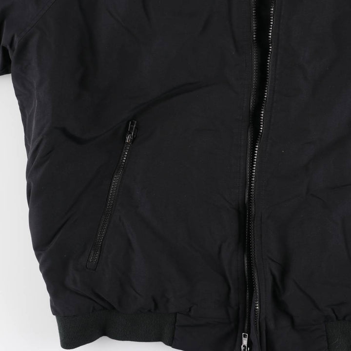 LANDS' END WINDCHECK Men's Padded Puffer Jacket, Size L Nylon black type Vintage Second Hand