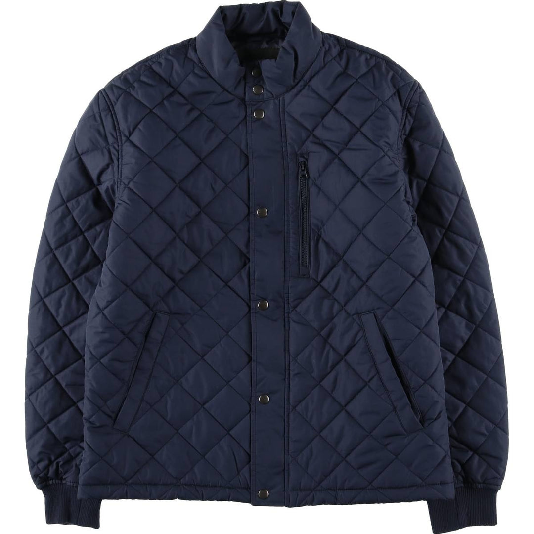 Banana Republic Quilted Puffer Jacket, Men's Size Medium polyester navy blue type Vintage Second Hand