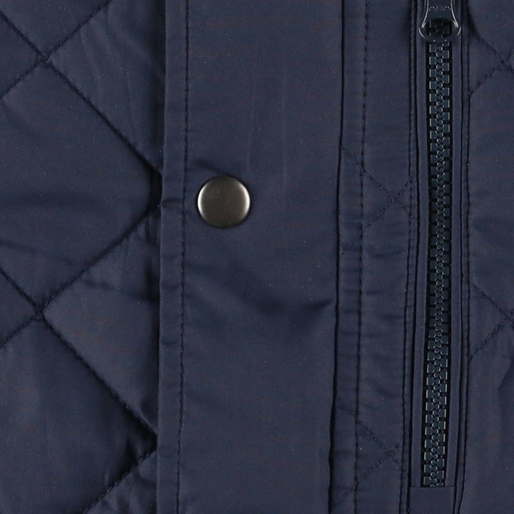 Banana Republic Quilted Puffer Jacket, Men's Size Medium polyester navy blue type Vintage Second Hand