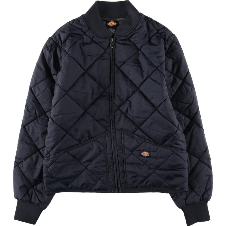 Dickies Quilted Puffer Jacket, Men's Size Medium Nylon navy blue type Vintage Second Hand