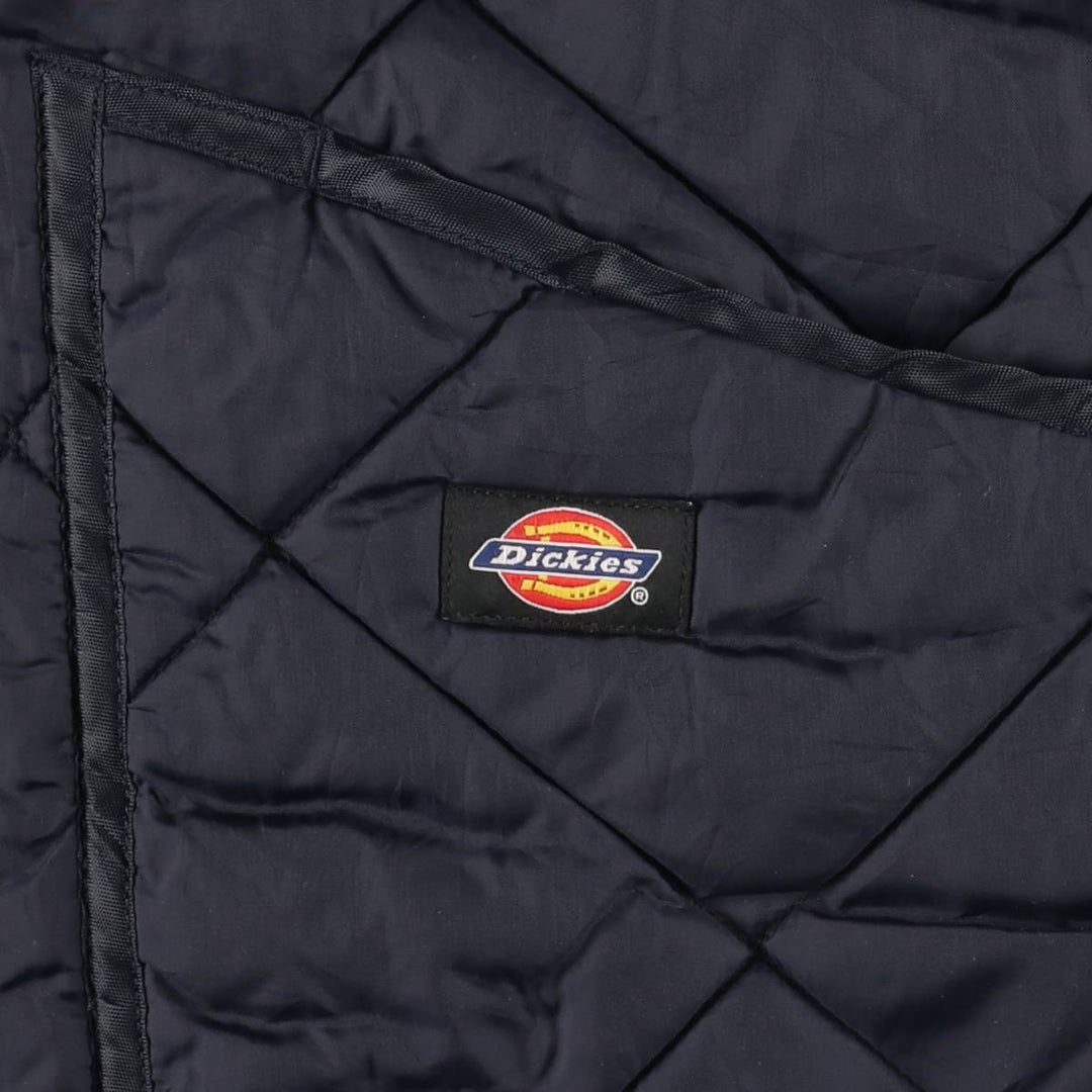 Dickies Quilted Puffer Jacket, Men's Size Medium Nylon navy blue type Vintage Second Hand