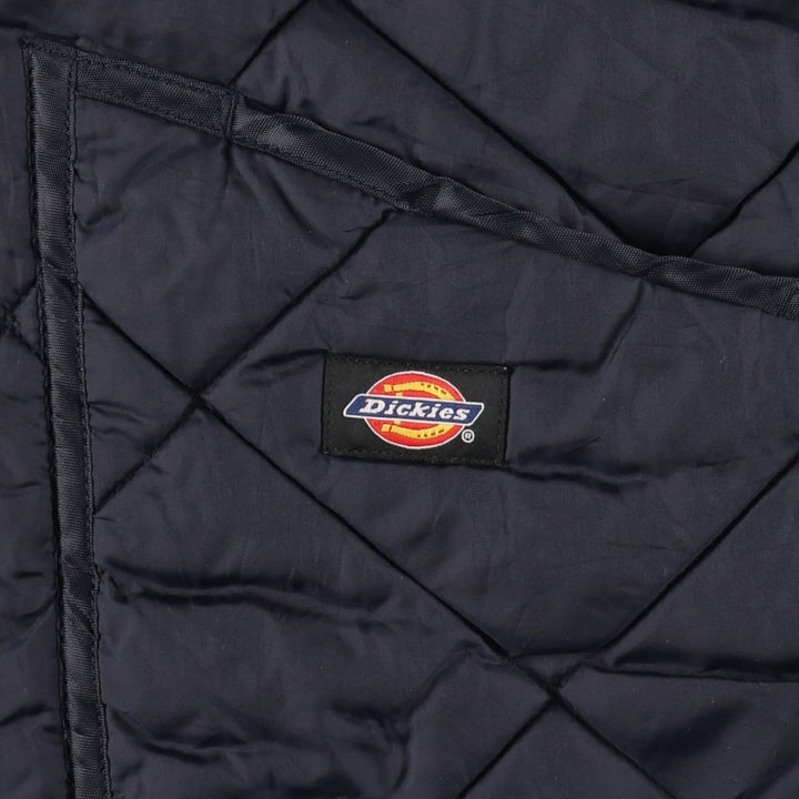 Dickies Quilted Puffer Jacket, Men's Size Medium Nylon navy blue type Vintage Second Hand