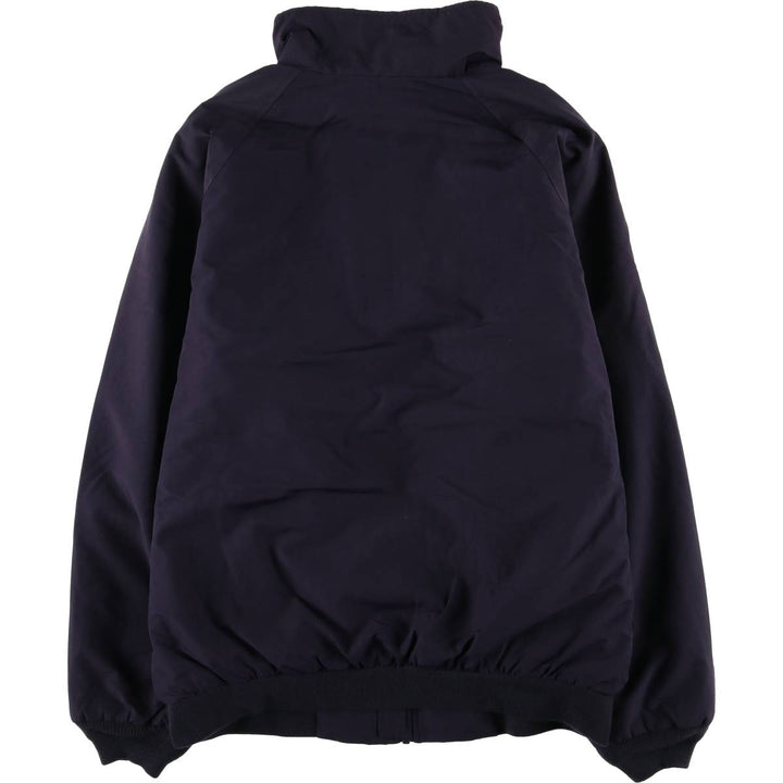 2000'S Lands' End Windcheck padded puffer jacket, men's size M Nylon navy blue type Vintage Second Hand