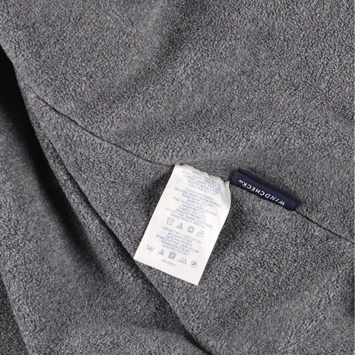 2000'S Lands' End Windcheck padded puffer jacket, men's size M Nylon navy blue type Vintage Second Hand