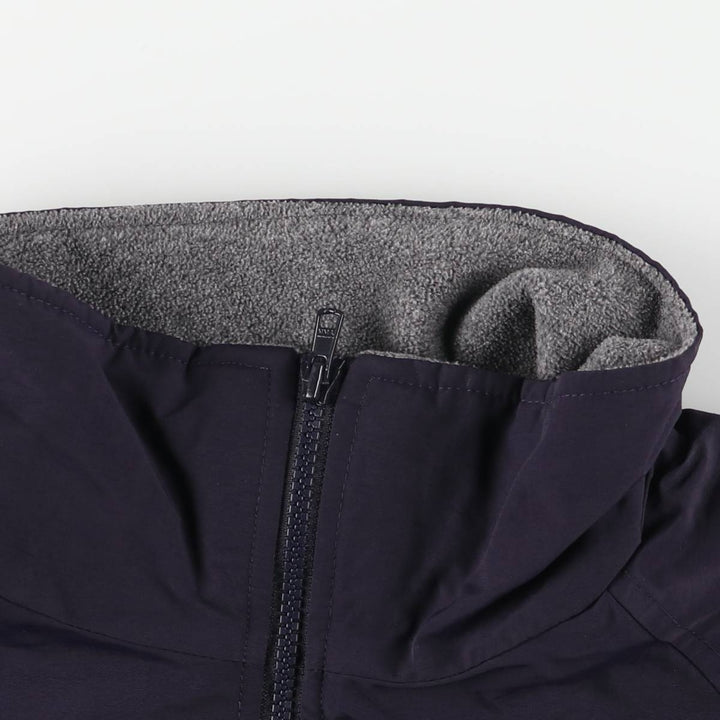 2000'S Lands' End Windcheck padded puffer jacket, men's size M Nylon navy blue type Vintage Second Hand