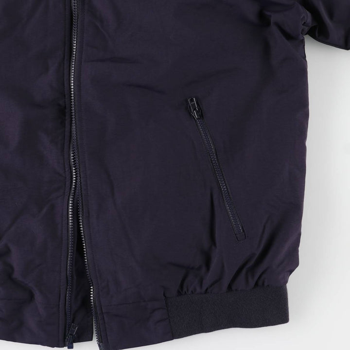 2000'S Lands' End Windcheck padded puffer jacket, men's size M Nylon navy blue type Vintage Second Hand