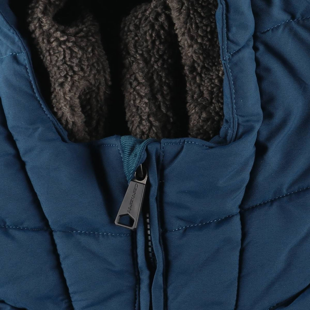 Carhartt Loose Fit Rain Defender Padded Parka Puffer Jacket, Men's Size Medium Nylon navy blue type Vintage Second Hand