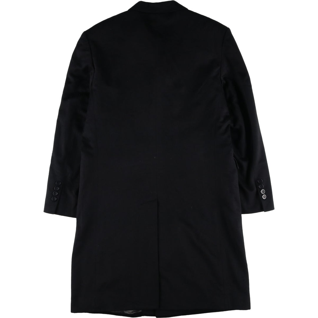 CARAMELO Wool Chesterfield Coat, Men's Size M wool black type Vintage Second Hand