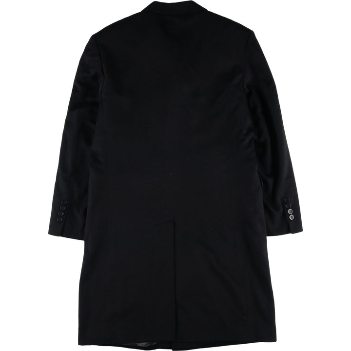 CARAMELO Wool Chesterfield Coat, Men's Size M wool black type Vintage Second Hand