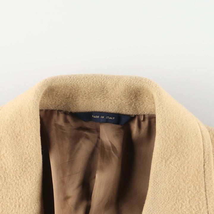 Brooks Brothers Chesterfield Coat, Made in Italy, Men's Size L Camel hair Beige type Vintage Second Hand