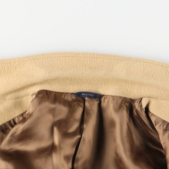 Brooks Brothers Chesterfield Coat, Made in Italy, Men's Size L Camel hair Beige type Vintage Second Hand