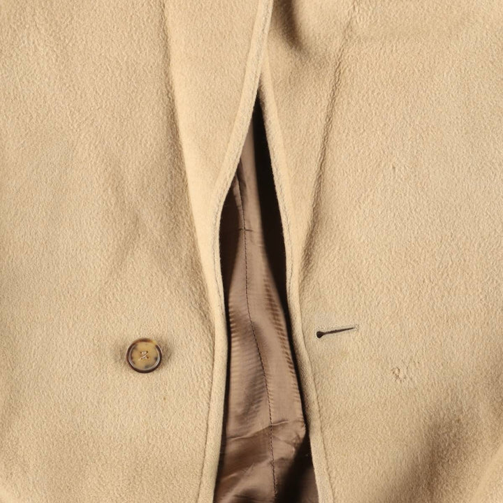 Brooks Brothers Chesterfield Coat, Made in Italy, Men's Size L Camel hair Beige type Vintage Second Hand