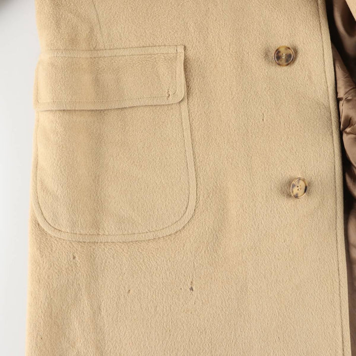 Brooks Brothers Chesterfield Coat, Made in Italy, Men's Size L Camel hair Beige type Vintage Second Hand