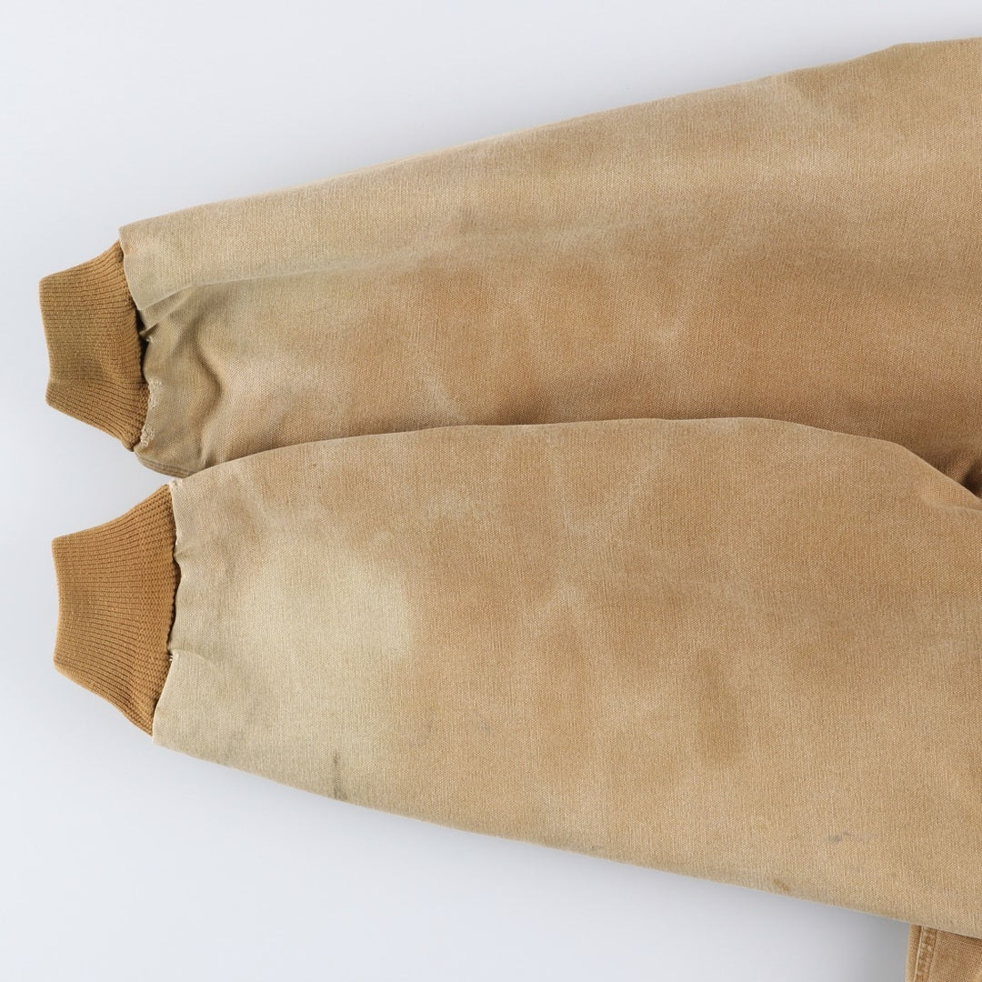 00'S Carhartt Active Jacket Duck Full Zip Hoodie Men's XL cotton Beige type Vintage Second Hand