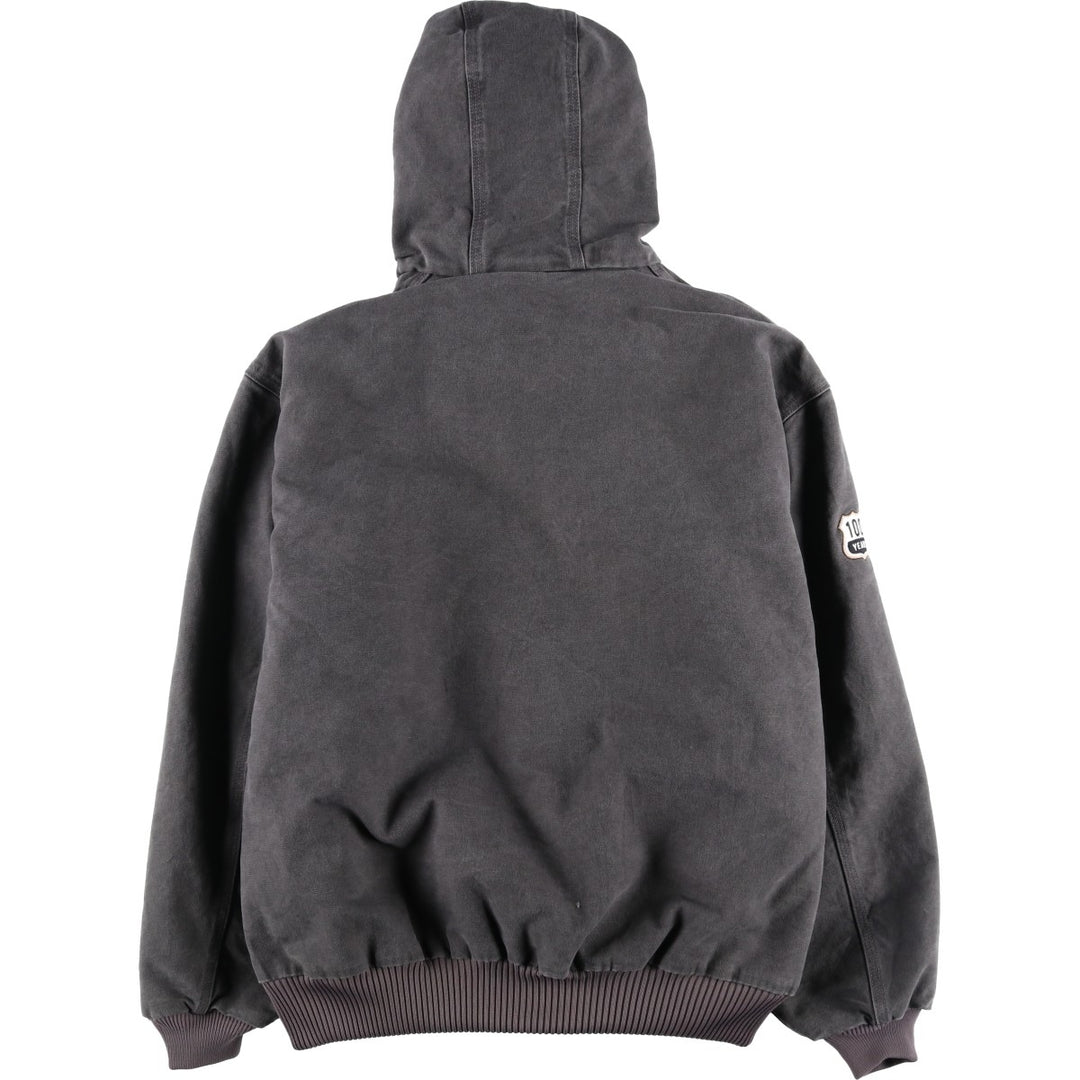 Carhartt Active Jacket Duck Full Zip Hoodie Men's XL cotton gray type Vintage Second Hand