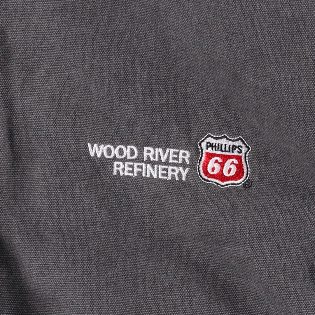 Carhartt Active Jacket Duck Full Zip Hoodie Men's XL cotton gray type Vintage Second Hand