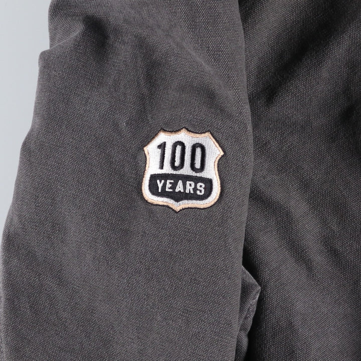 Carhartt Active Jacket Duck Full Zip Hoodie Men's XL cotton gray type Vintage Second Hand