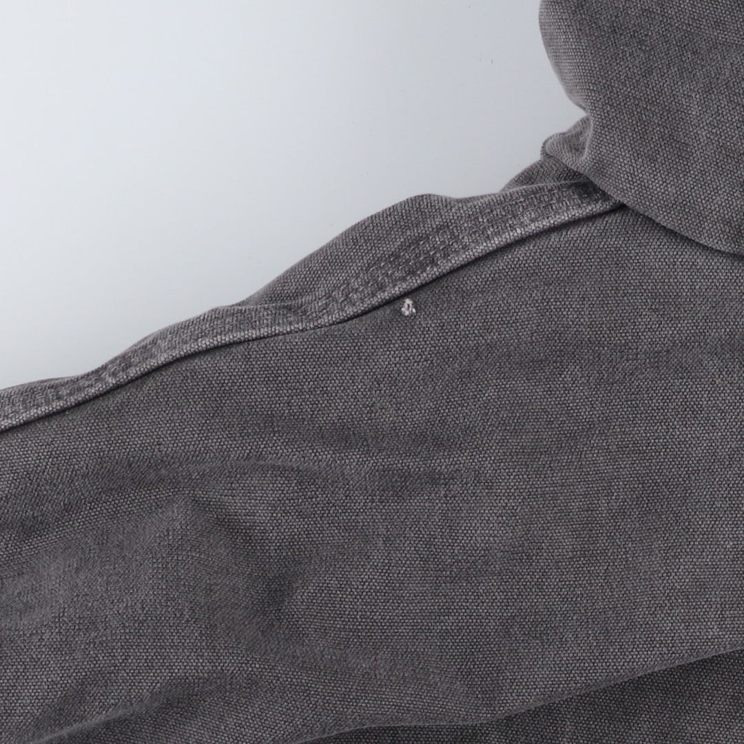 Carhartt Active Jacket Duck Full Zip Hoodie Men's XL cotton gray type Vintage Second Hand