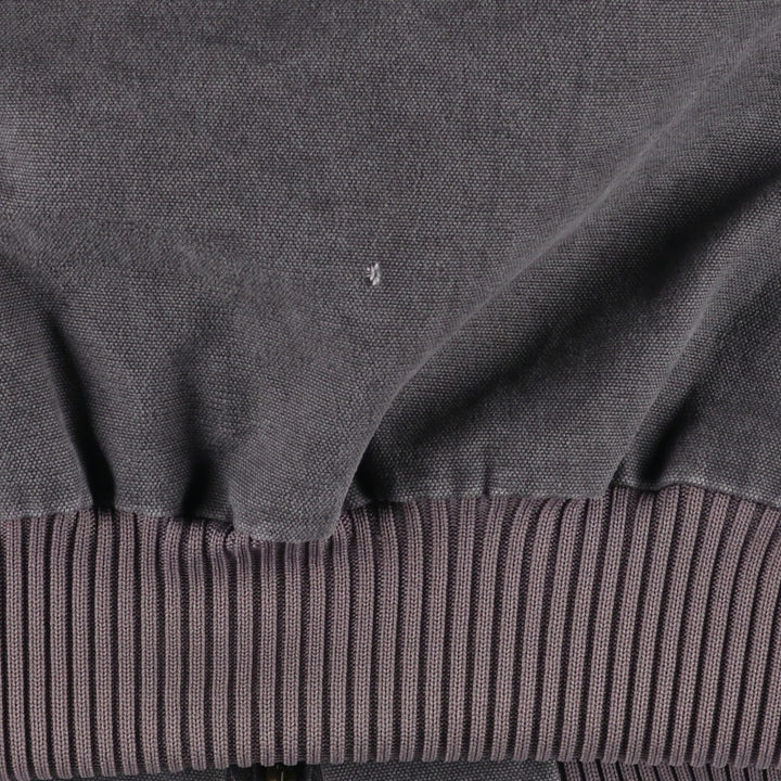 Carhartt Active Jacket Duck Full Zip Hoodie Men's XL cotton gray type Vintage Second Hand