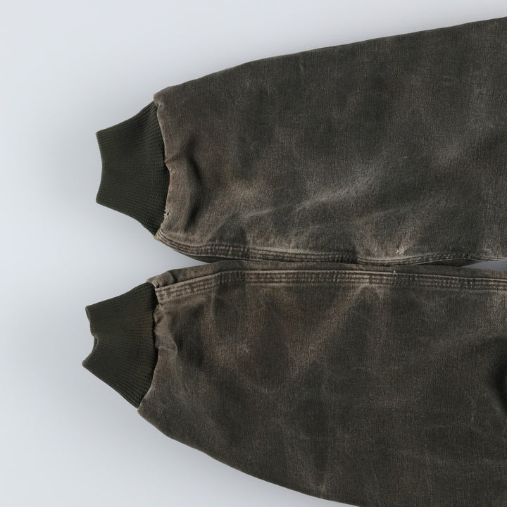 00'S Carhartt Active Jacket Duck Full Zip Hoodie Men's XL cotton Khaki type Vintage Second Hand