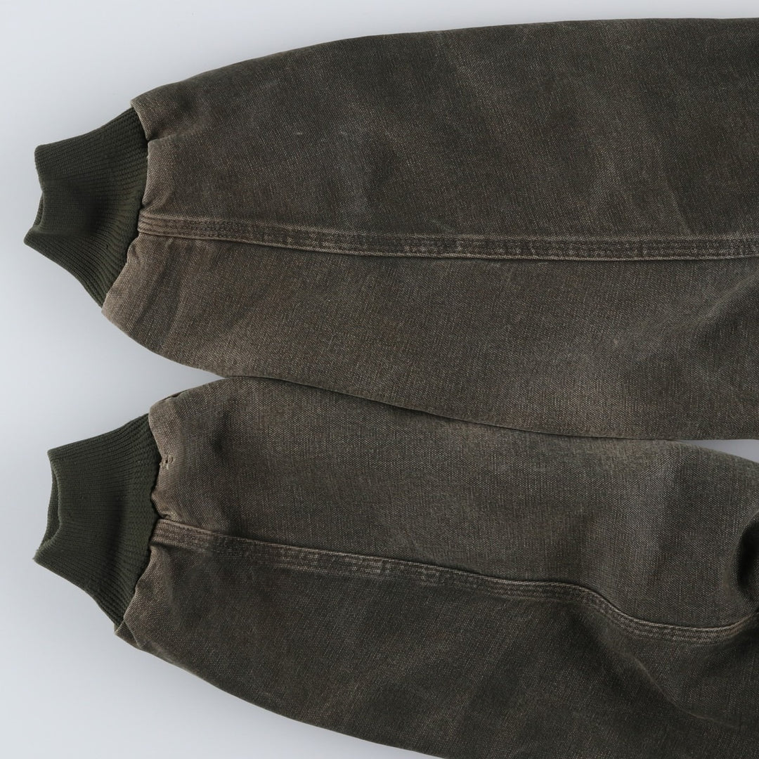 00'S Carhartt Active Jacket Duck Full Zip Hoodie Men's XL cotton Khaki type Vintage Second Hand