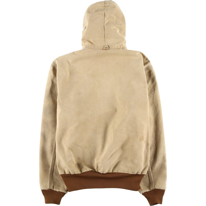 00'S Carhartt Active Jacket Duck Full Zip Parka Men's M cotton Beige type Vintage Second Hand