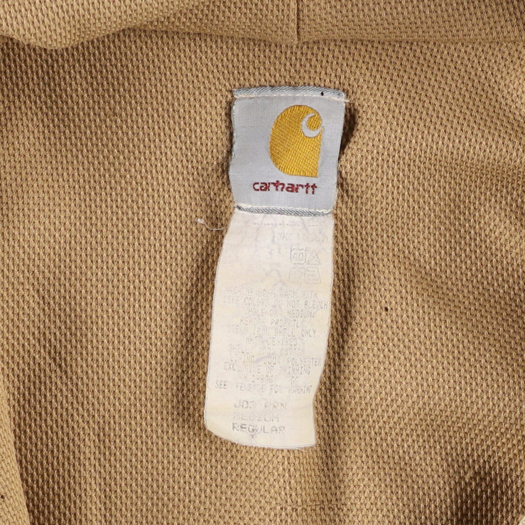 00'S Carhartt Active Jacket Duck Full Zip Parka Men's M cotton Beige type Vintage Second Hand
