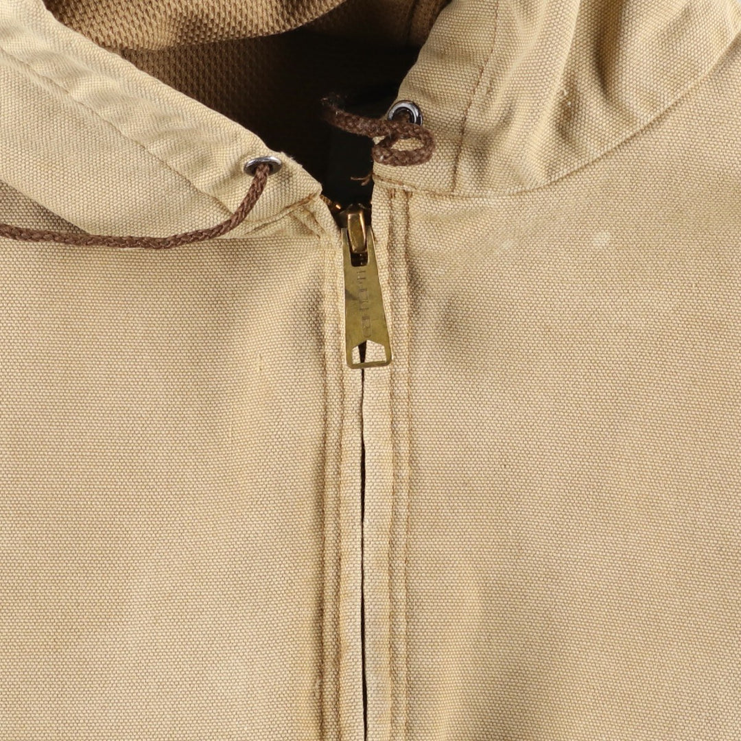 00'S Carhartt Active Jacket Duck Full Zip Parka Men's M cotton Beige type Vintage Second Hand